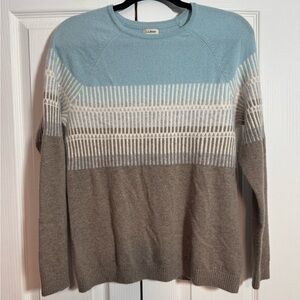 LL BEAN 100% cashmere sweater size large
